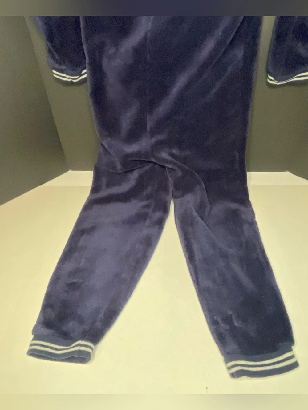 Harry Potter Kids 10-11 Slytherin One- Piece Pajama Fleece Navy Blue Zip Up